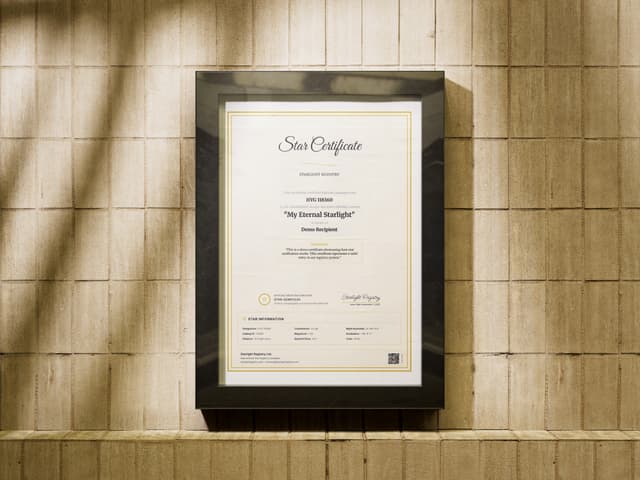 Certificate frame 11