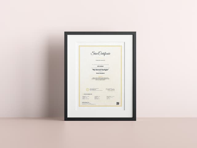 Certificate frame 3