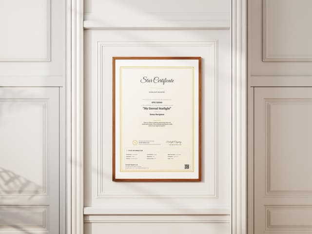 Certificate frame 10