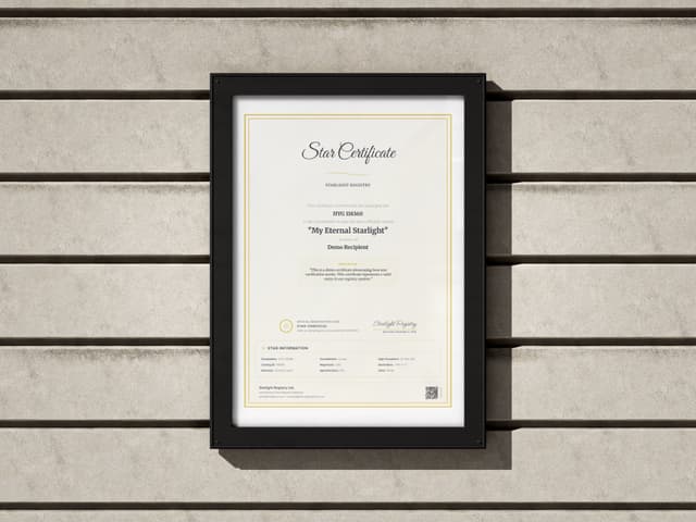 Certificate frame 6