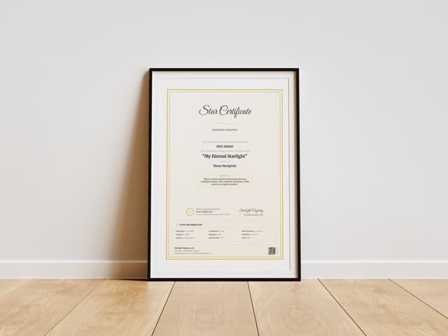 Certificate frame 8
